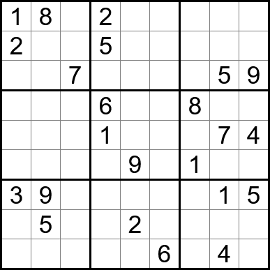 September Sudoku puzzle grid