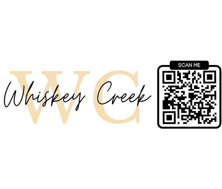 Whiskey Creek Civic Association membership banner with QR code
